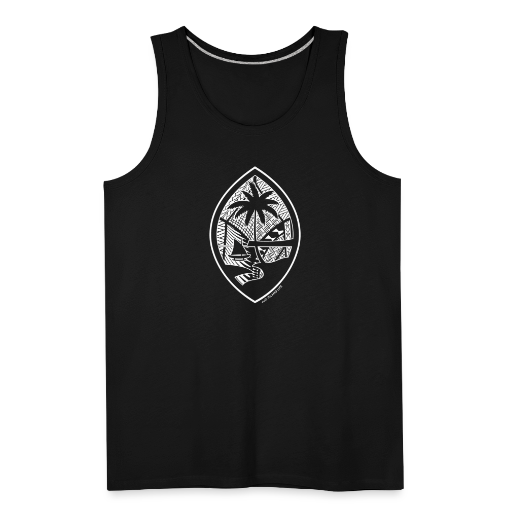 Tribal Guam Seal Men’s Premium Tank - black