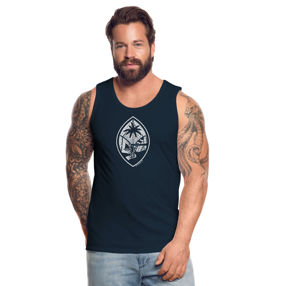 Tribal Guam Seal Men’s Premium Tank - deep navy
