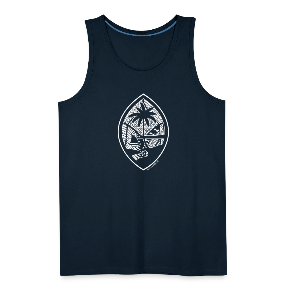 Tribal Guam Seal Men’s Premium Tank - deep navy