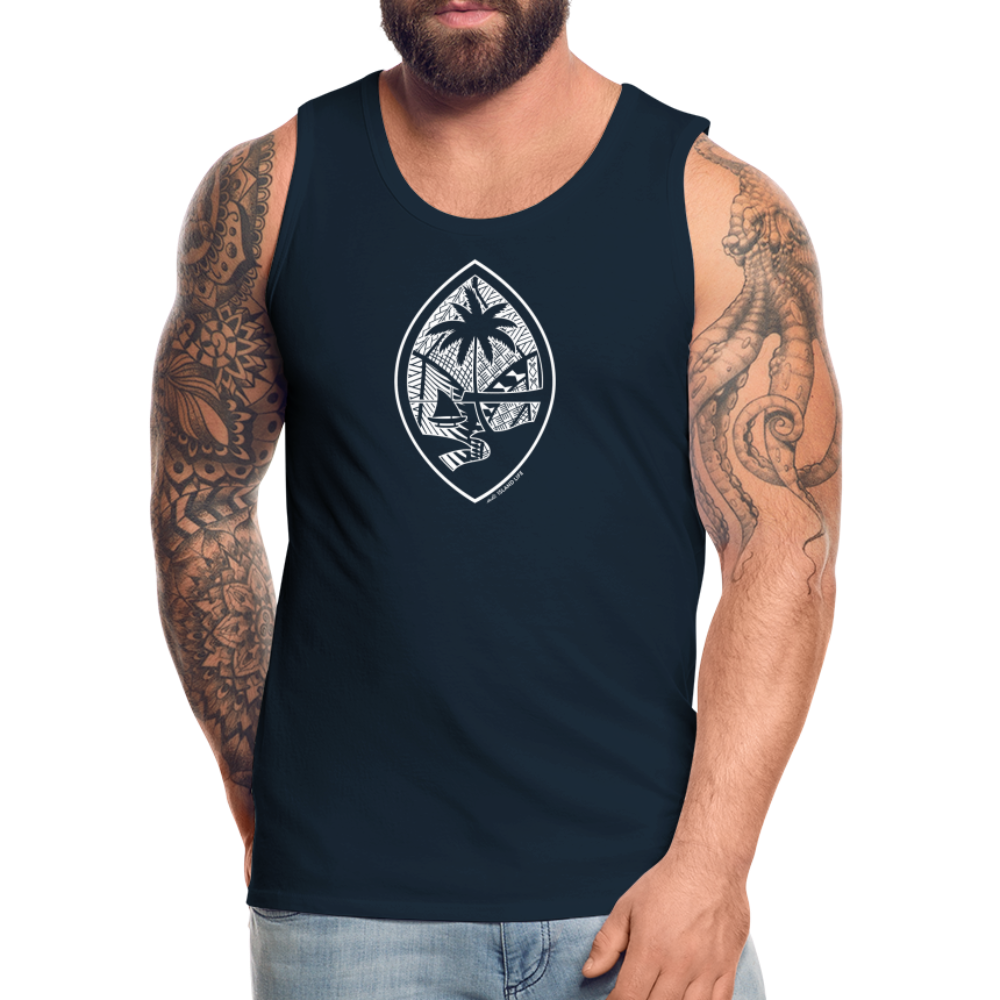 Tribal Guam Seal Men’s Premium Tank - deep navy