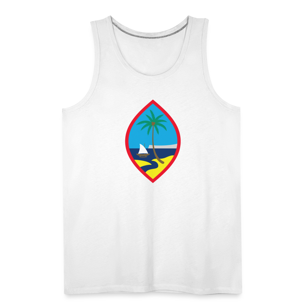Guam Seal Men’s Premium Tank - white