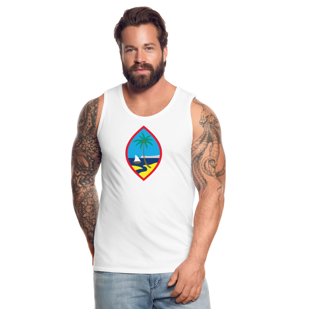 Guam Seal Men’s Premium Tank - white