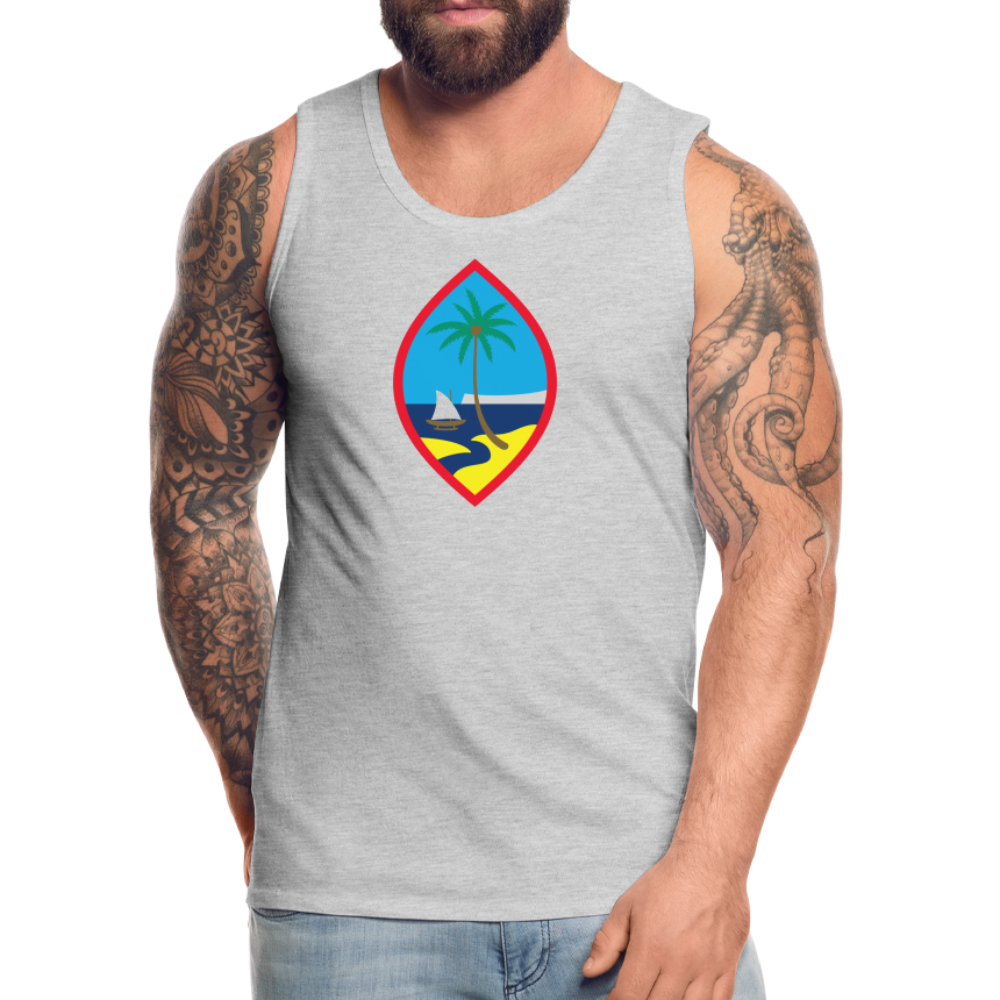 Guam Seal Men’s Premium Tank - heather gray
