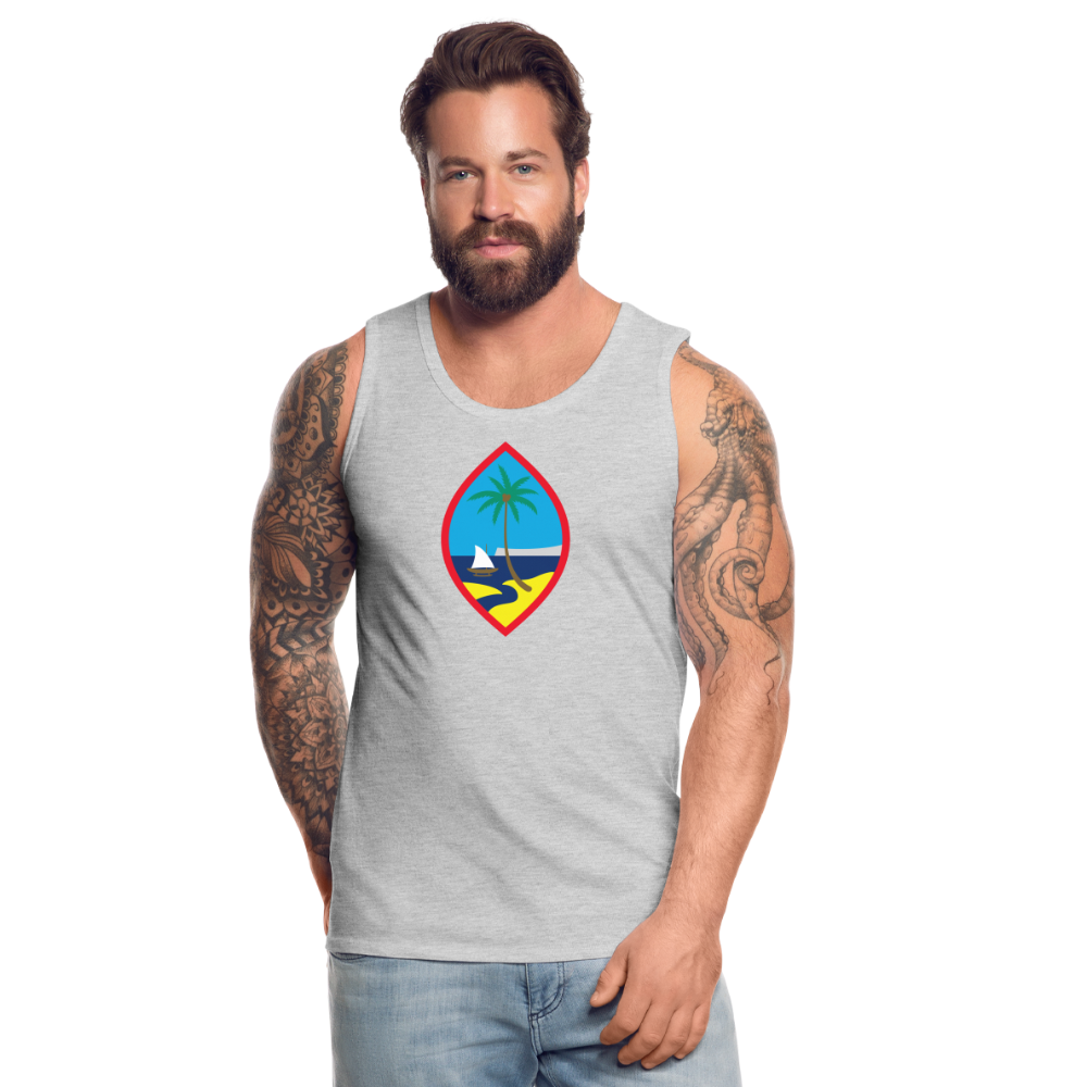 Guam Seal Men’s Premium Tank - heather gray