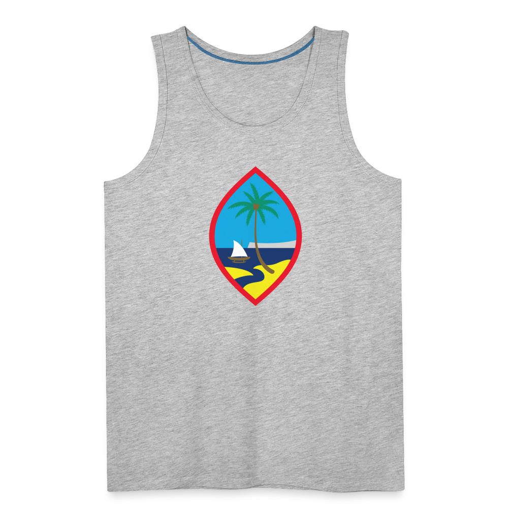 Guam Seal Men’s Premium Tank - heather gray