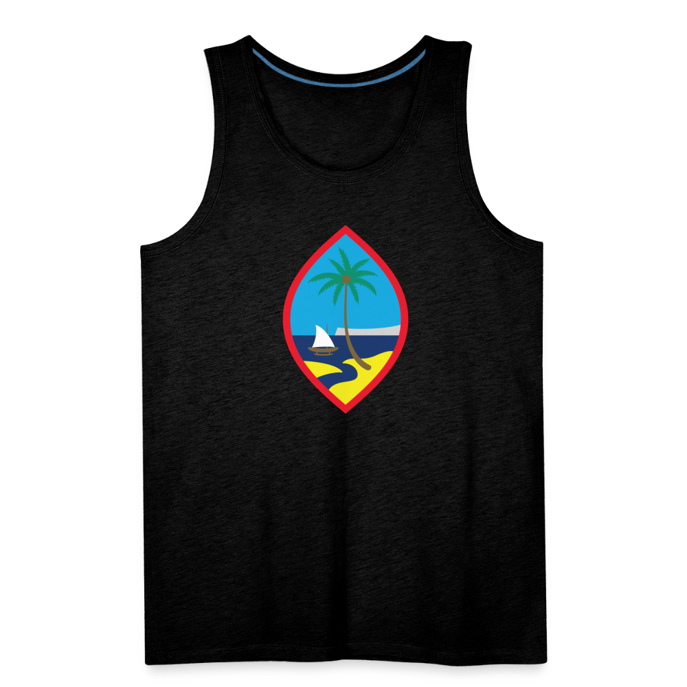 Guam Seal Men’s Premium Tank - charcoal grey