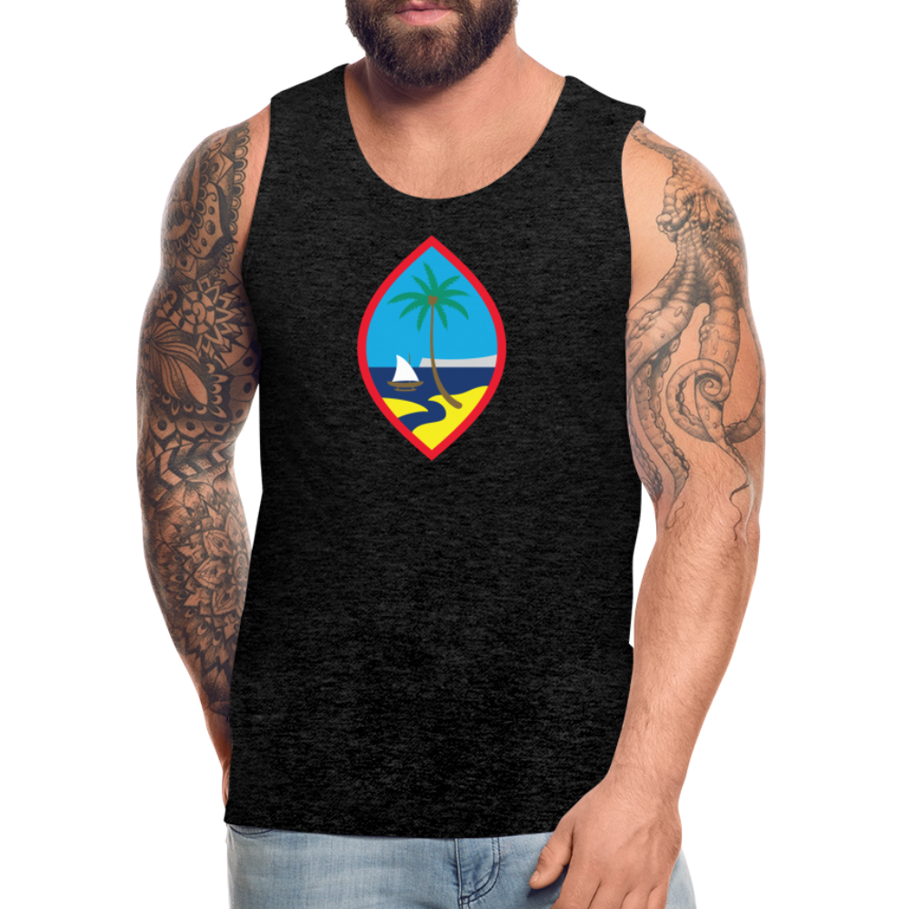 Guam Seal Men’s Premium Tank - charcoal grey