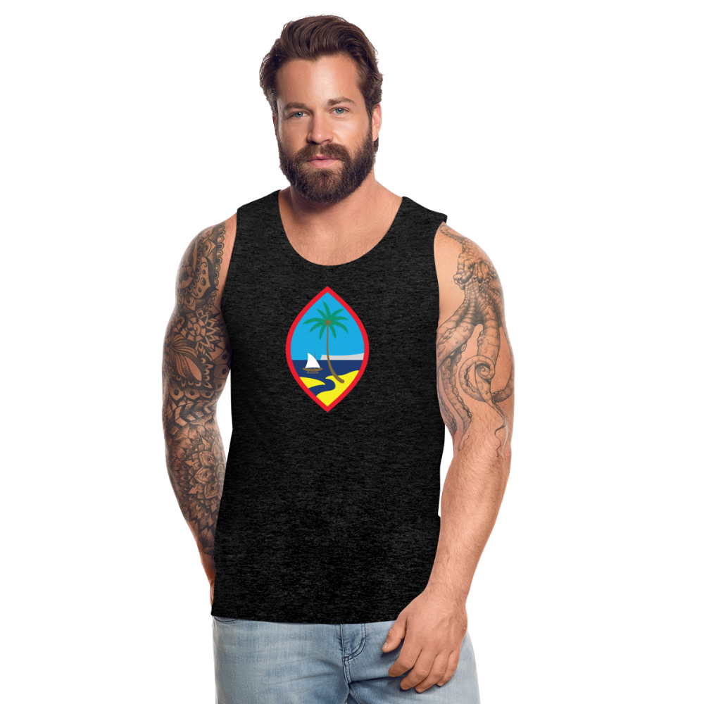 Guam Seal Men’s Premium Tank - charcoal grey