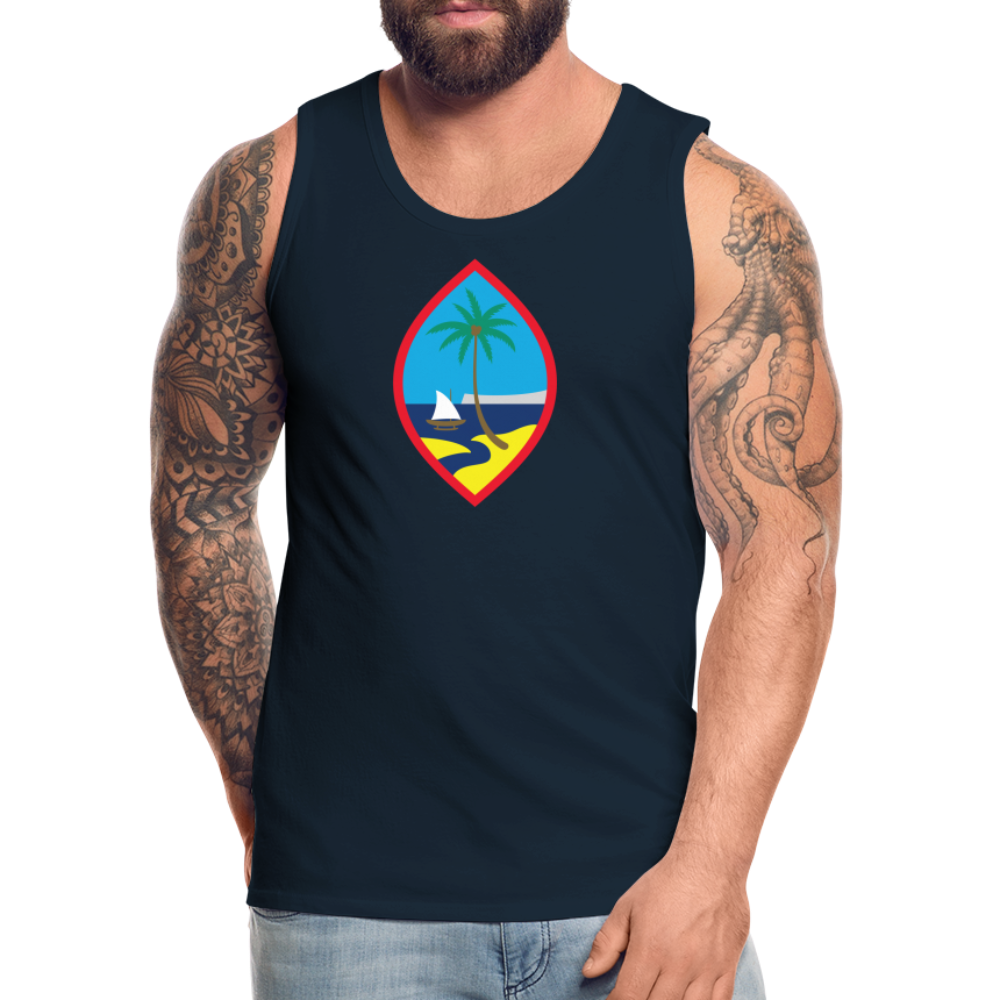 Guam Seal Men’s Premium Tank - deep navy