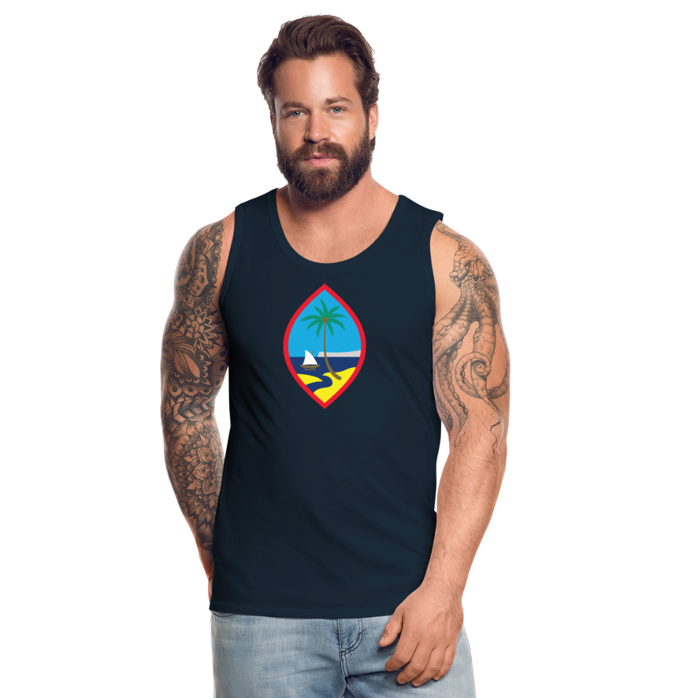 Guam Seal Men’s Premium Tank - deep navy