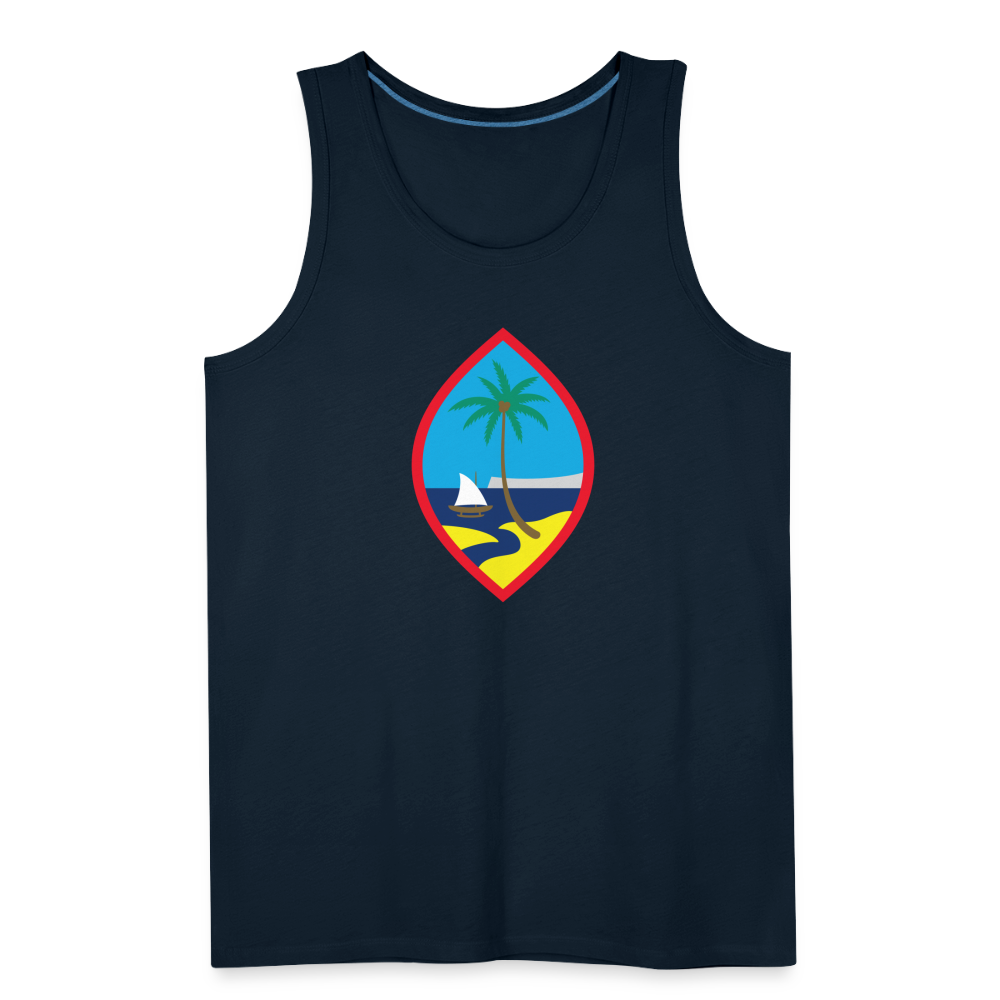 Guam Seal Men’s Premium Tank - deep navy