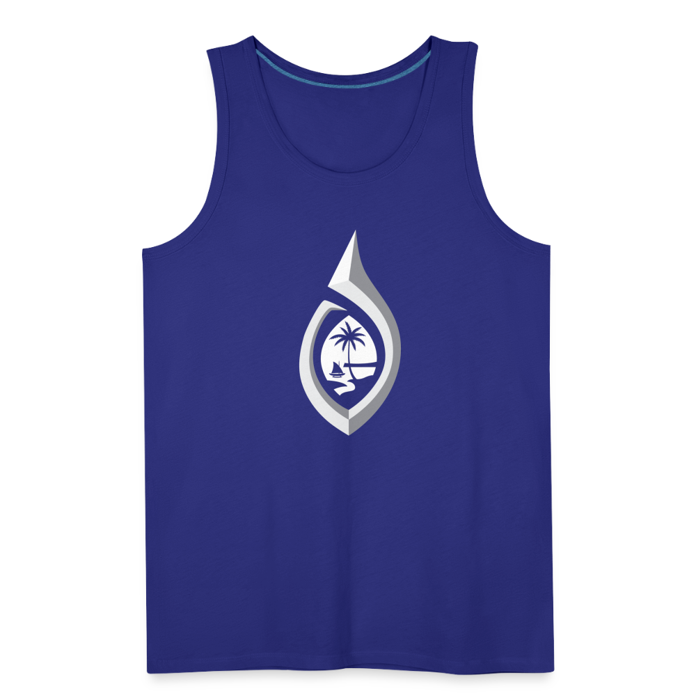 Guam Tribal Hook Men’s Premium Tank - royal blue