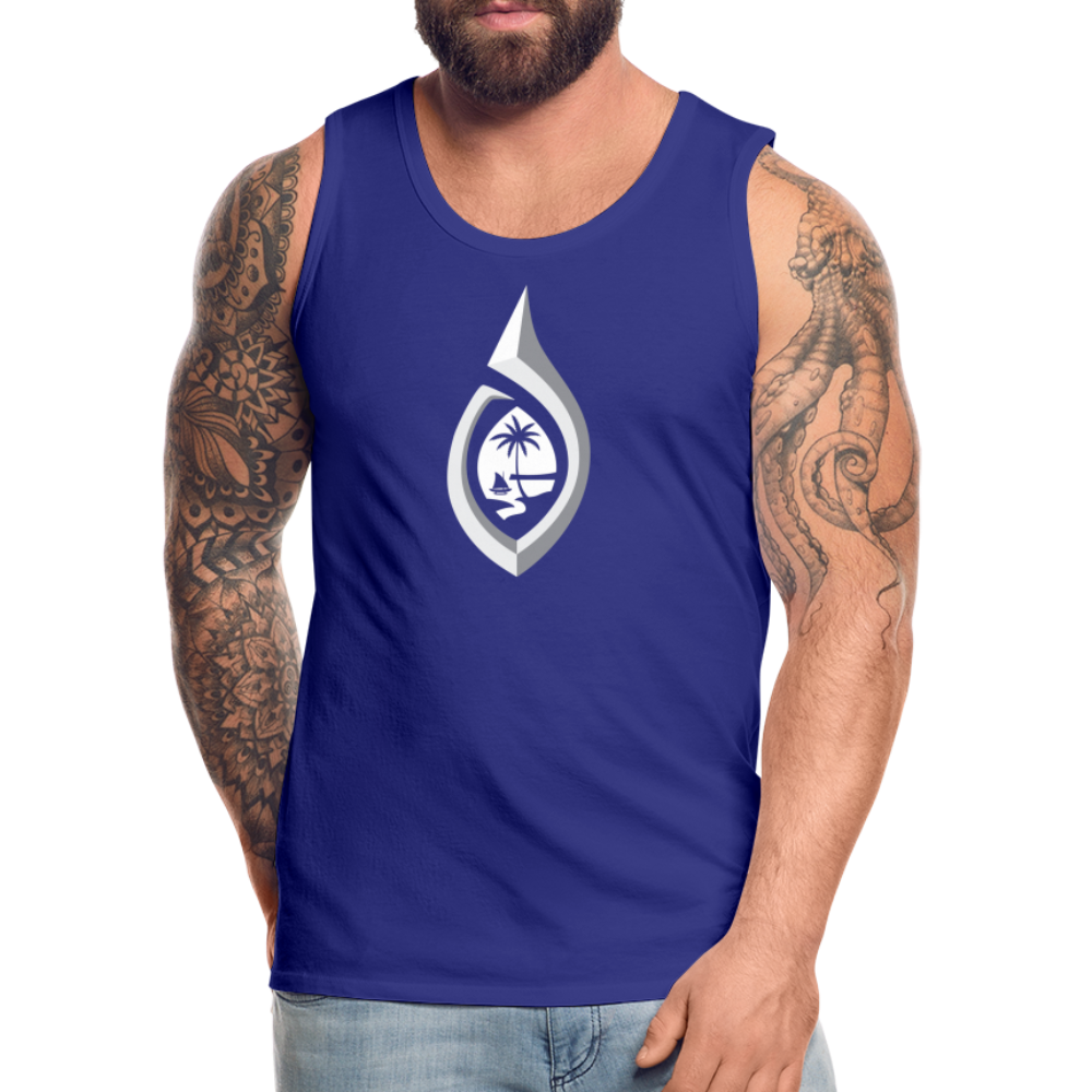 Guam Tribal Hook Men’s Premium Tank - royal blue