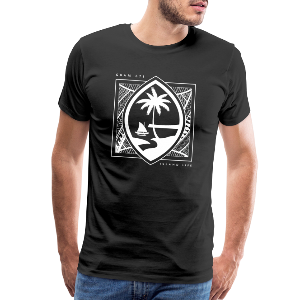 Guahan Tribal Seal Men's Premium T-Shirt - black