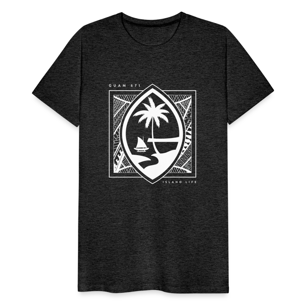 Guahan Tribal Seal Men's Premium T-Shirt - charcoal grey