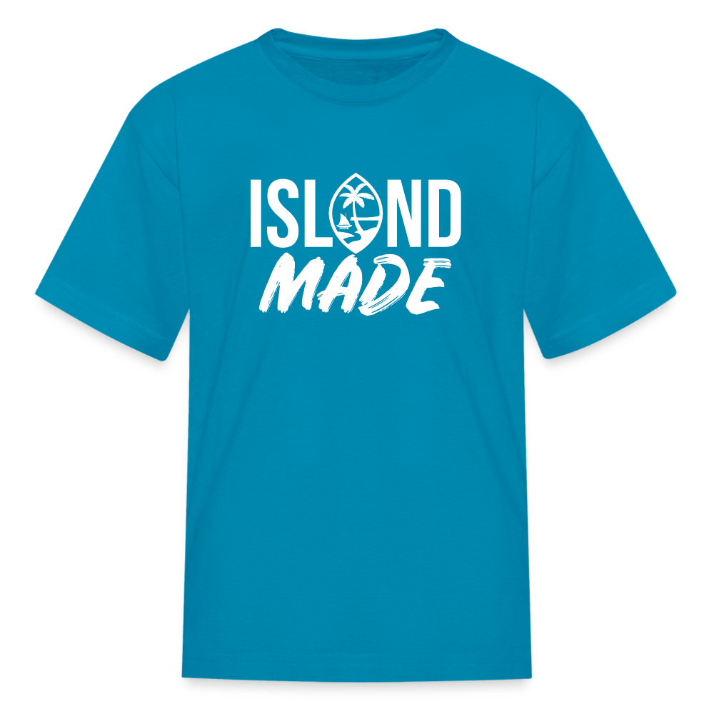 Island Made Guam Seal Kids' T-Shirt - turquoise