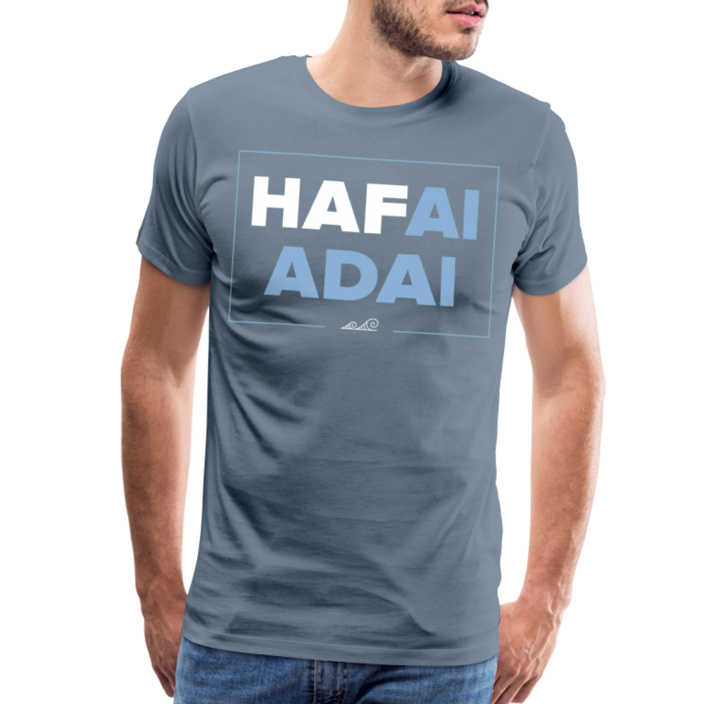 Hafa Ai Adai Chamorro Men's Premium T-Shirt - steel blue