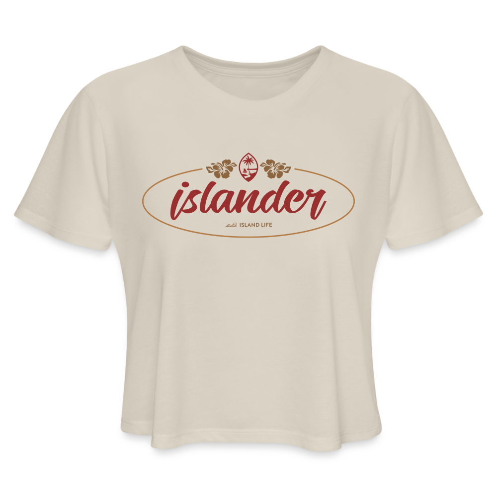 Islander Guam Women's Cropped T-Shirt - dust