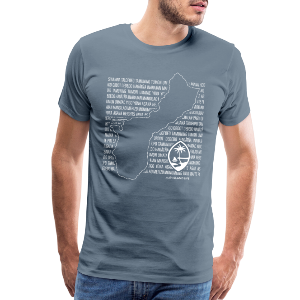 Guam Villages Men's Premium T-Shirt - steel blue