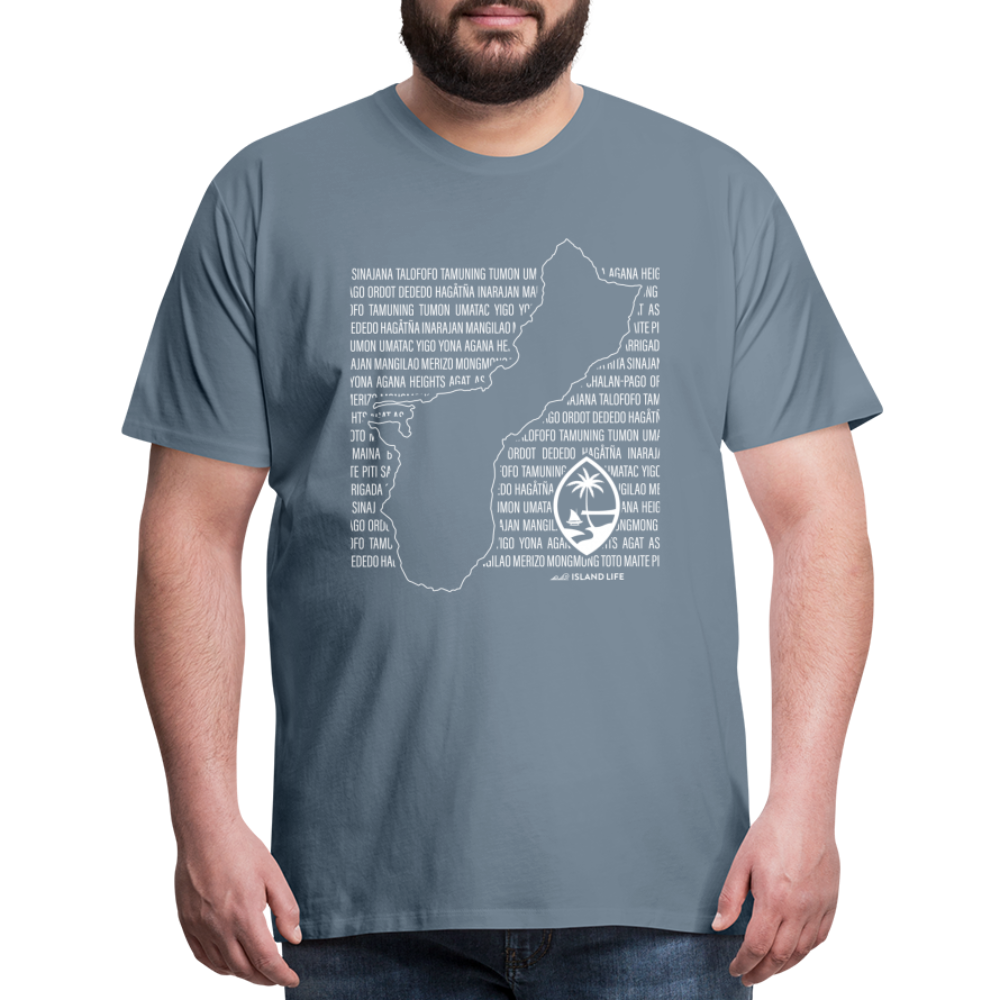Guam Villages Men's Premium T-Shirt - steel blue