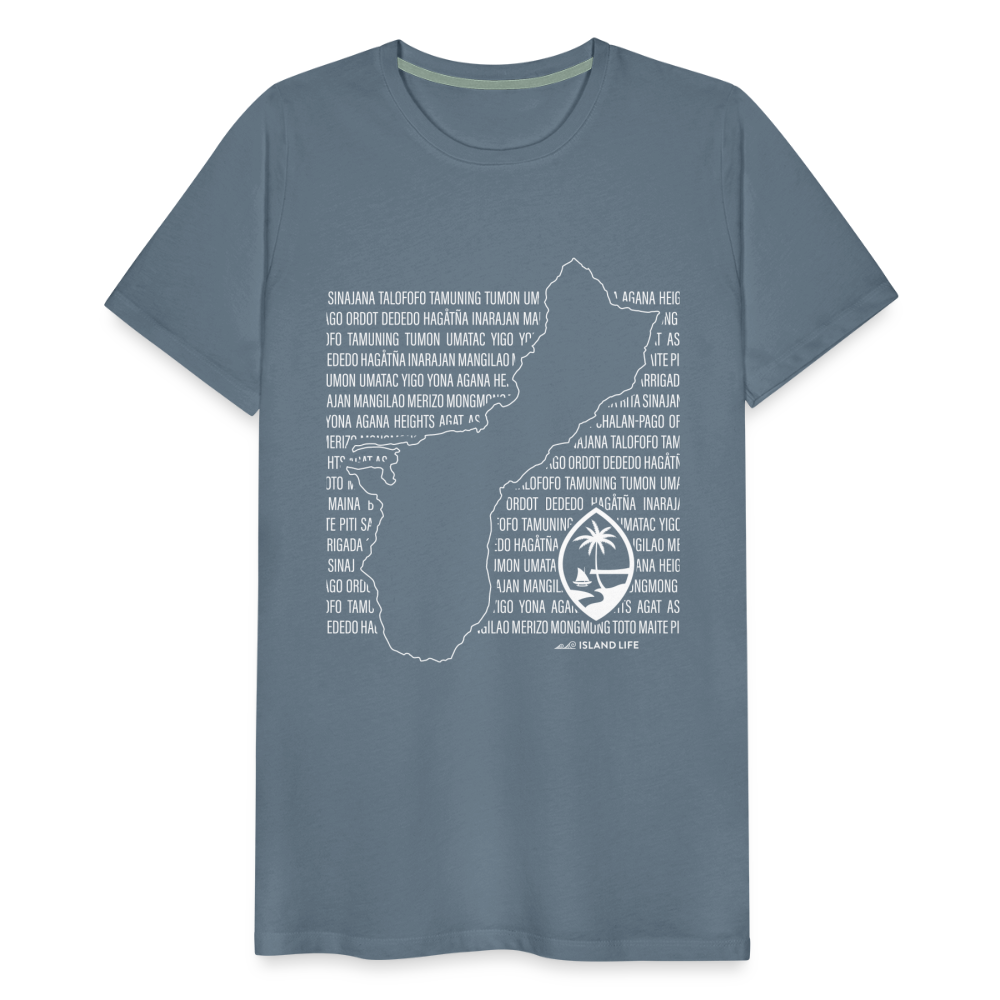 Guam Villages Men's Premium T-Shirt - steel blue
