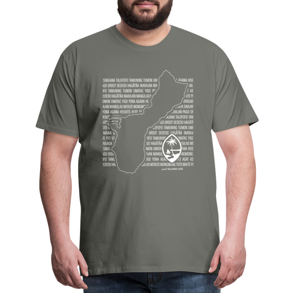 Guam Villages Men's Premium T-Shirt - asphalt gray
