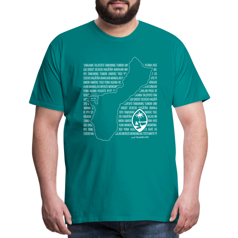 Guam Villages Men's Premium T-Shirt - teal