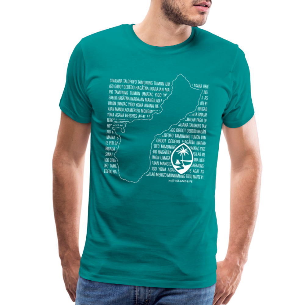 Guam Villages Men's Premium T-Shirt - teal