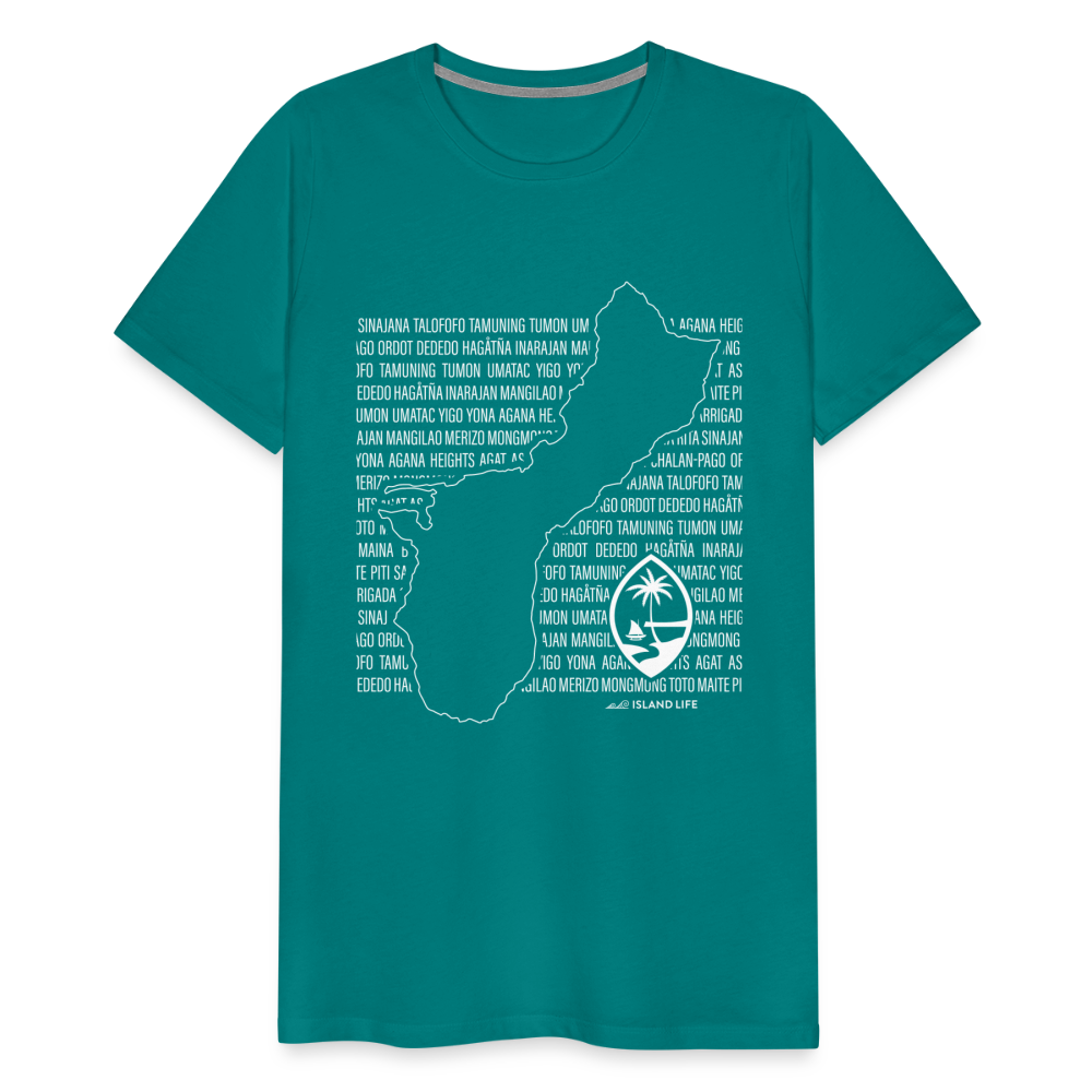 Guam Villages Men's Premium T-Shirt - teal
