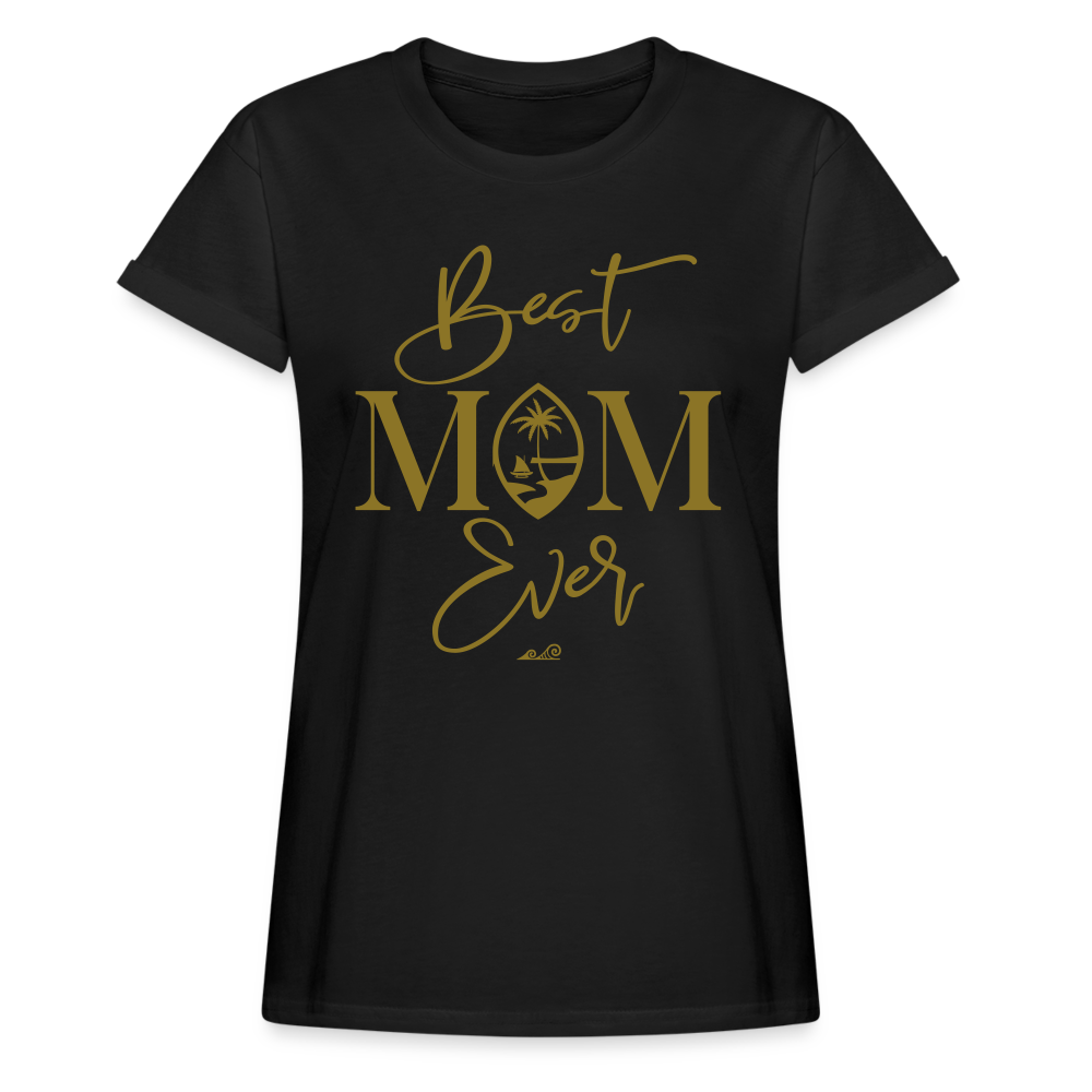 Best Mom Ever Script Women's Relaxed Fit T-Shirt - black