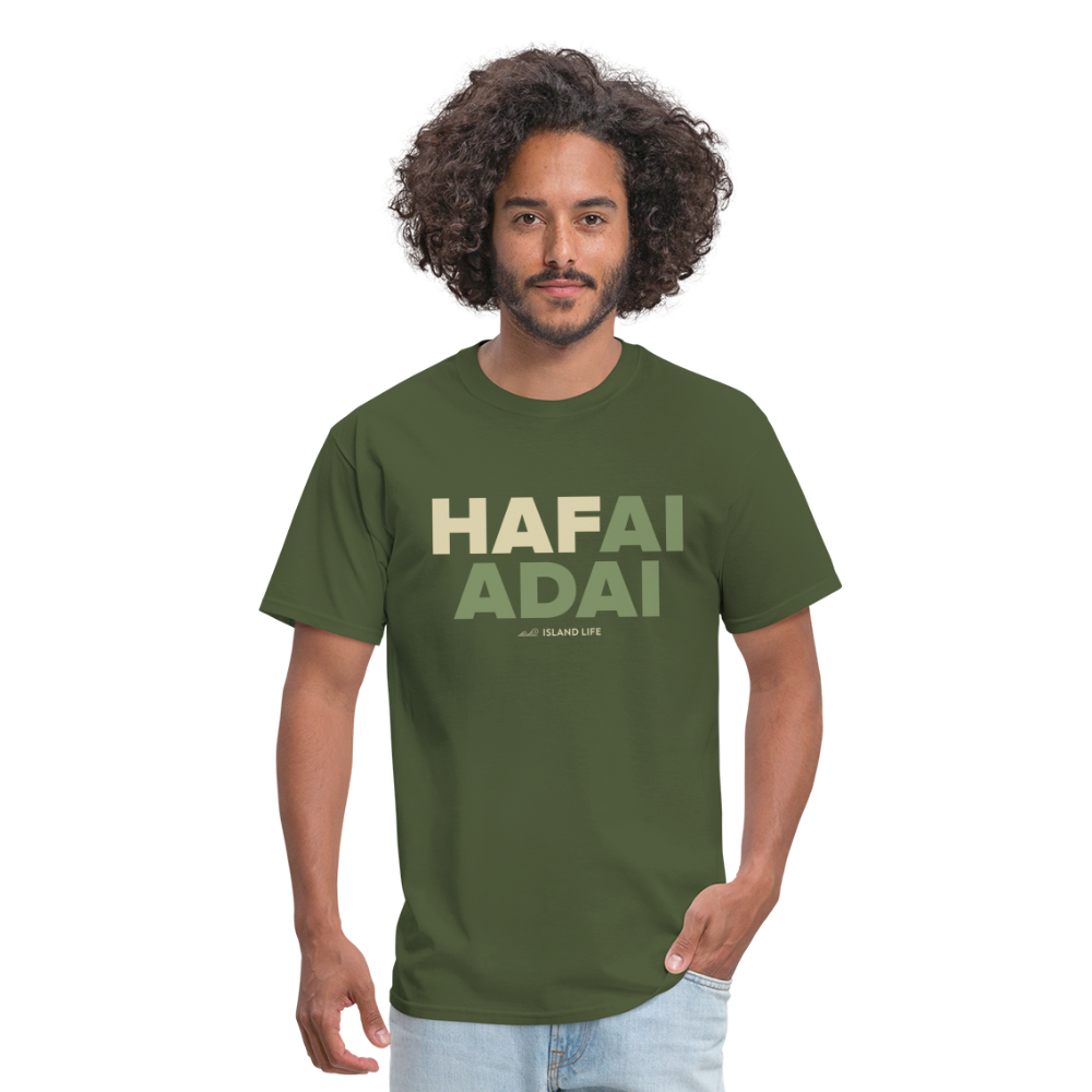 Hafai Adai Guam CNMI Military Green Unisex Classic T-Shirt - military green