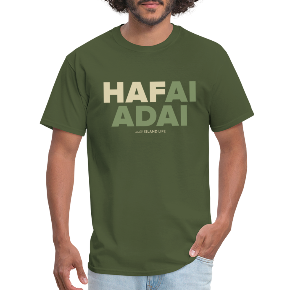 Hafai Adai Guam CNMI Military Green Unisex Classic T-Shirt - military green