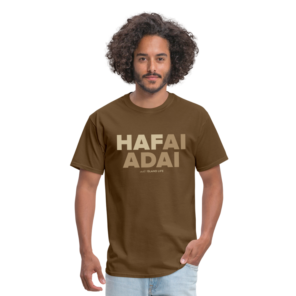 Hafai Adai Guam CNMI Brown Unisex Classic T-Shirt - brown