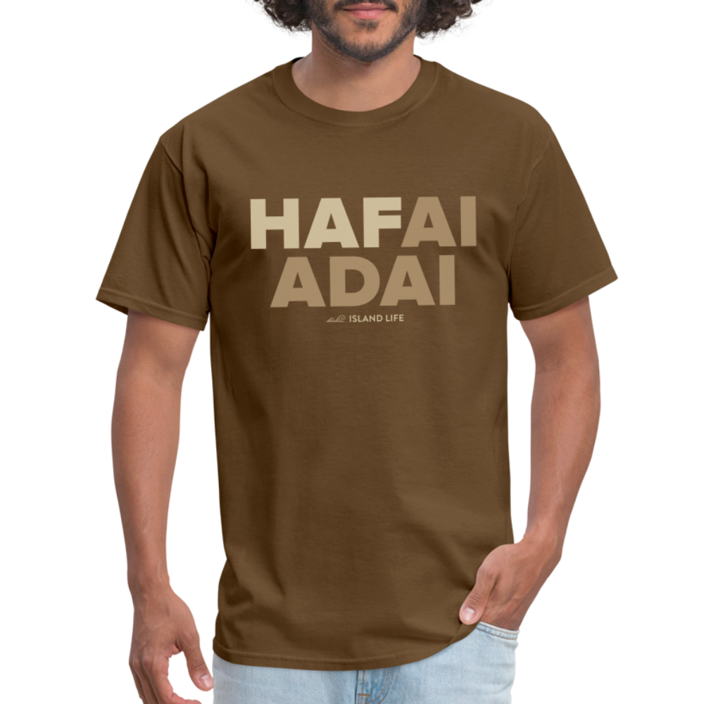Hafai Adai Guam CNMI Brown Unisex Classic T-Shirt - brown