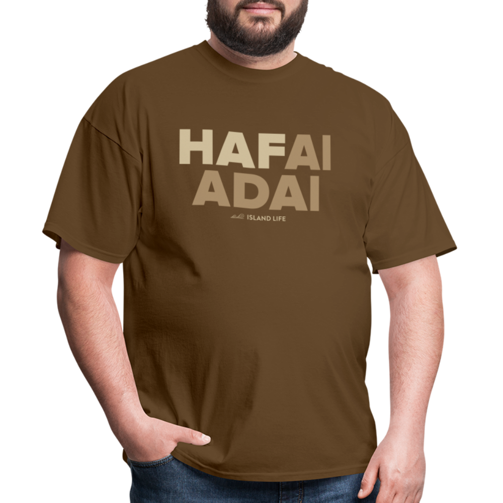 Hafai Adai Guam CNMI Brown Unisex Classic T-Shirt - brown