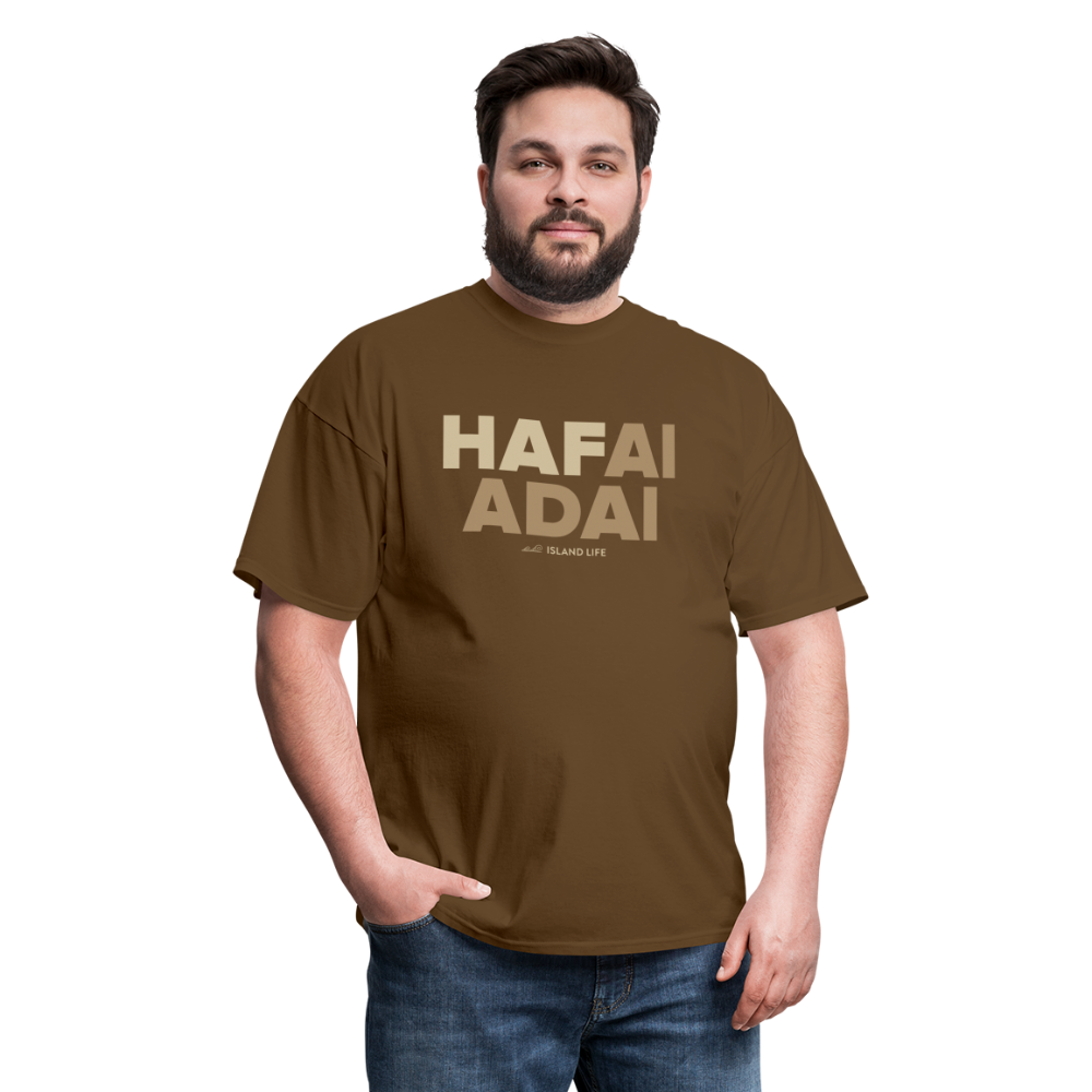 Hafai Adai Guam CNMI Brown Unisex Classic T-Shirt - brown