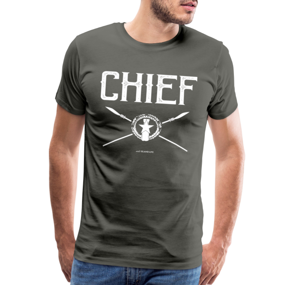 Chief Chamorro CNMI Saipan Men's Premium T-Shirt - asphalt gray
