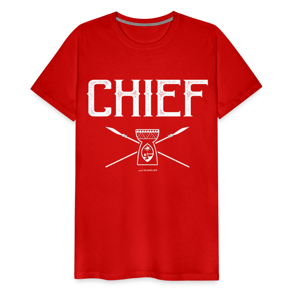 Chief Chamorro Guam Men's Premium T-Shirt - red