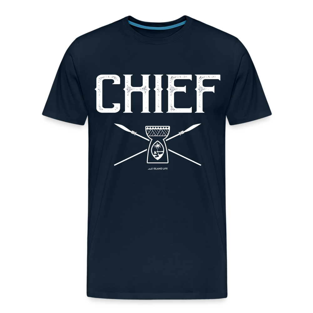 Chief Chamorro Guam Men's Premium T-Shirt - deep navy