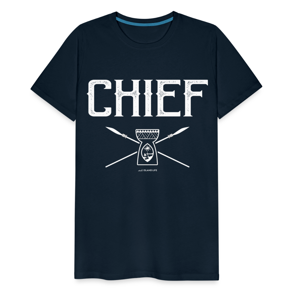 Chief Chamorro Guam Men's Premium T-Shirt - deep navy