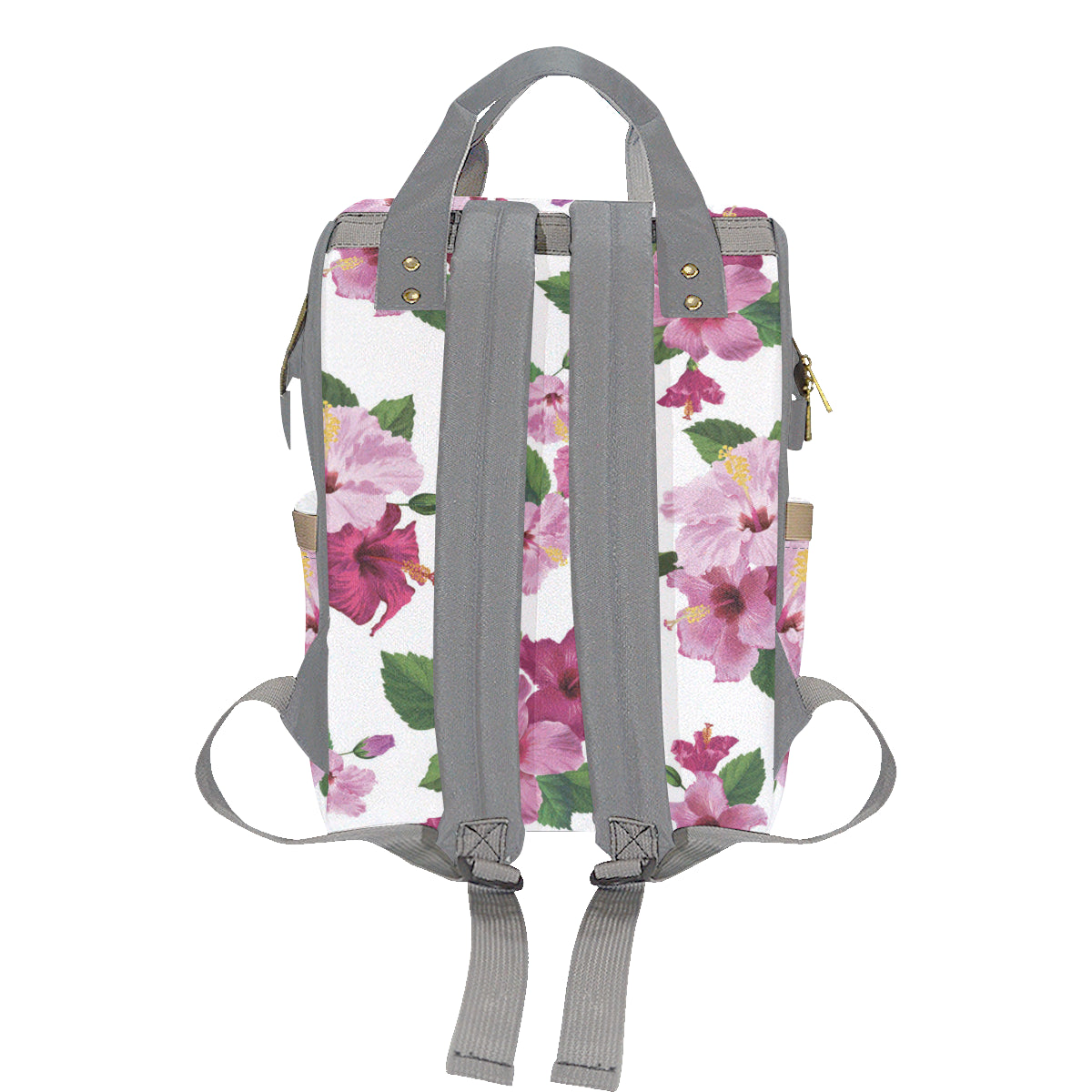 Neni Girl Fuchsia Hibiscus Guam CNMI Baby Diaper Backpack Bag
