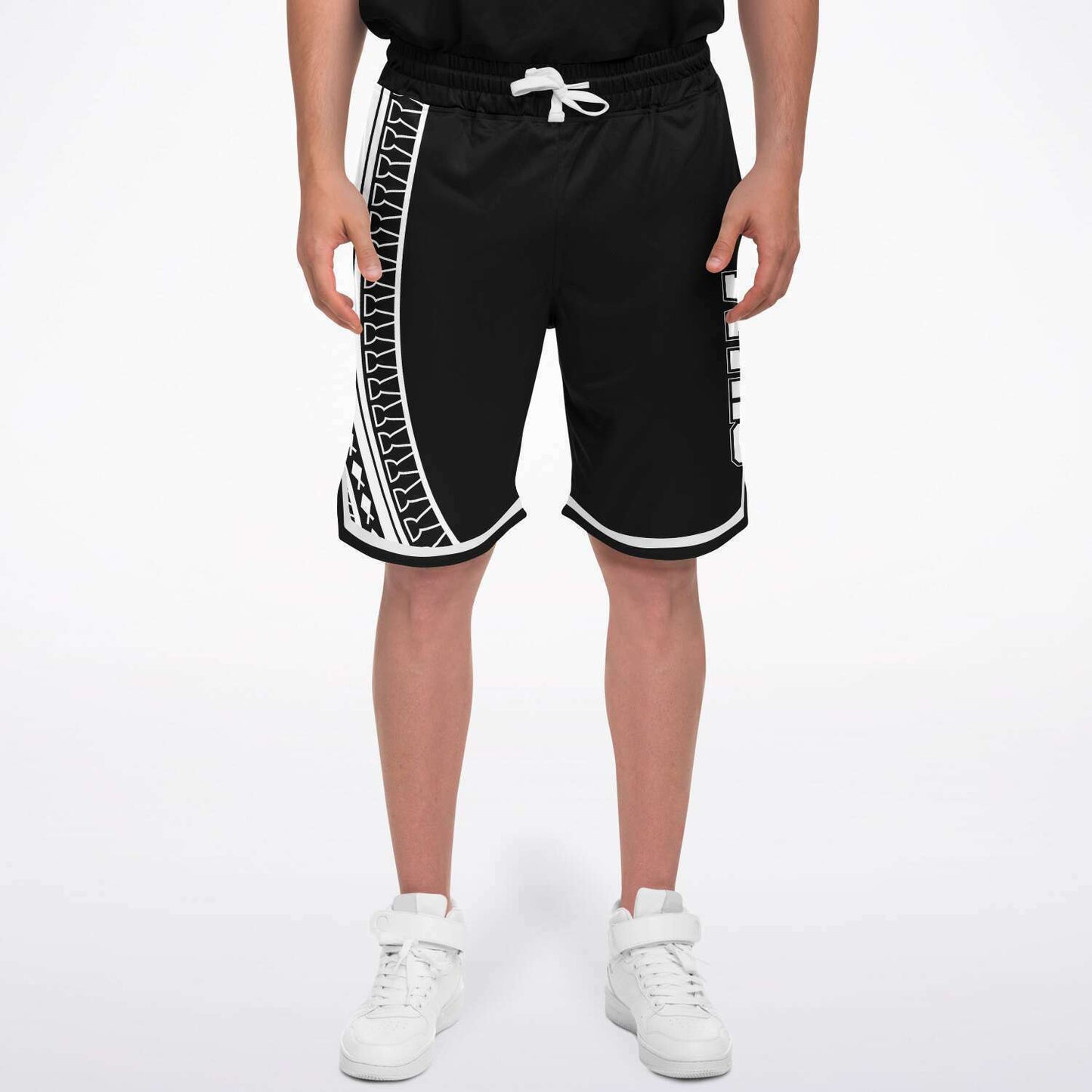 Guam Tribal Black Basketball Shorts