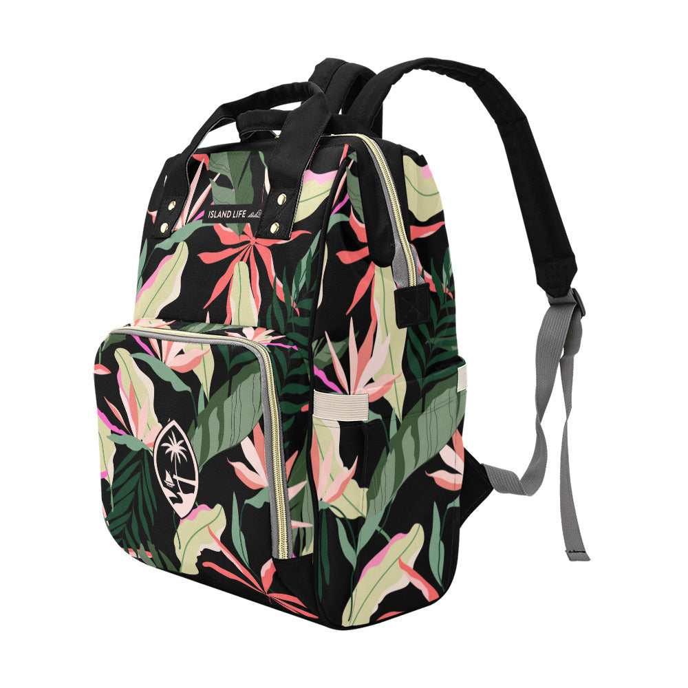 Guam Birds of Paradise Multi-Function Baby Diaper Backpack Bag