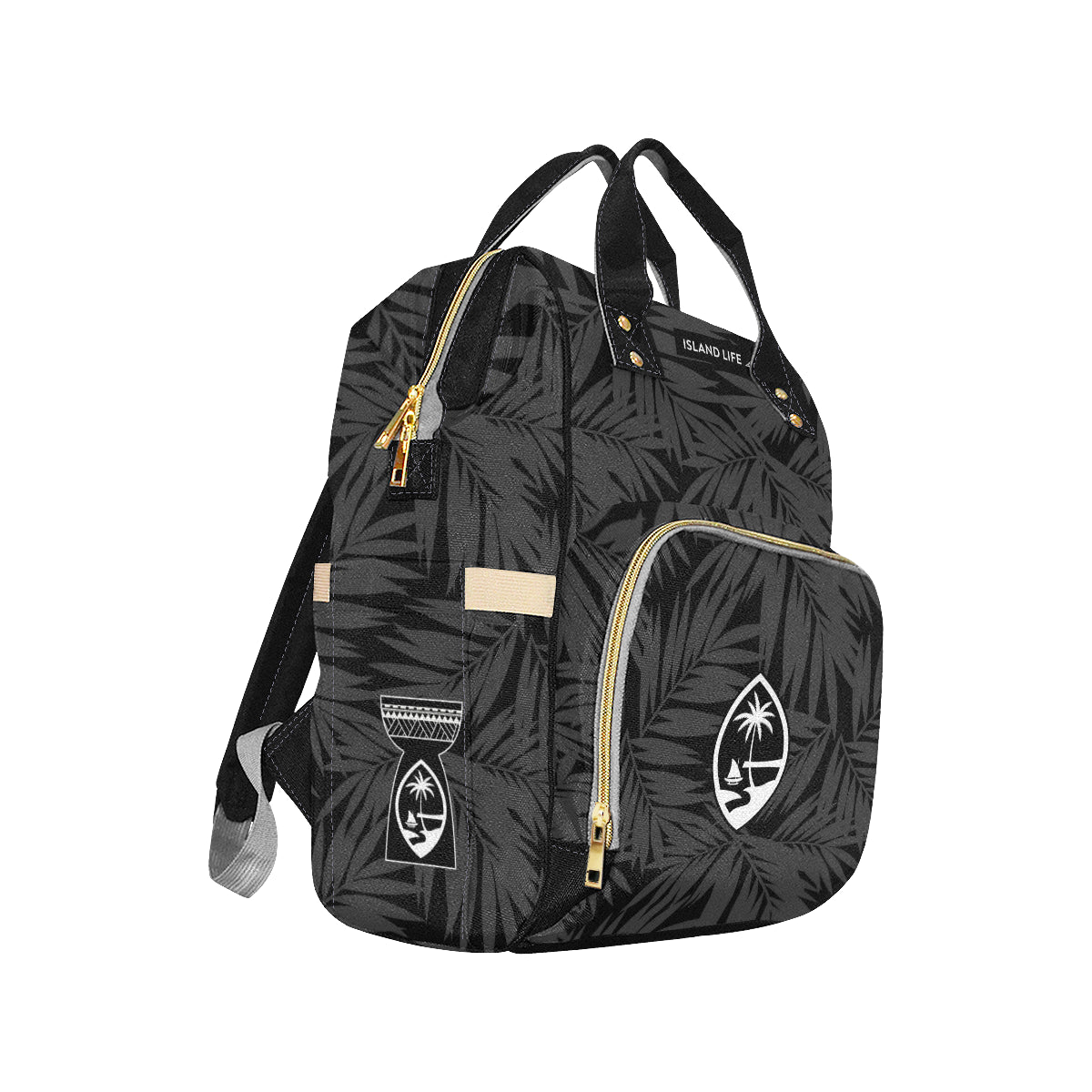 Guam Seal Coconut Leaves Baby Diaper Backpack Bag
