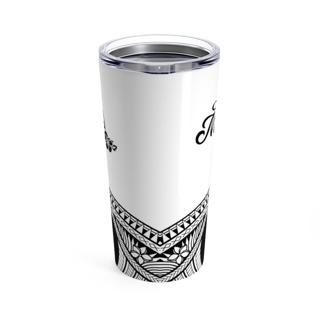 Nobia Chamorro Bride Guam Wedding White Tumbler 20oz