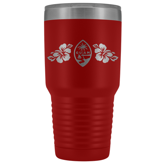 Guam Seal Hibiscus 30oz Tumbler