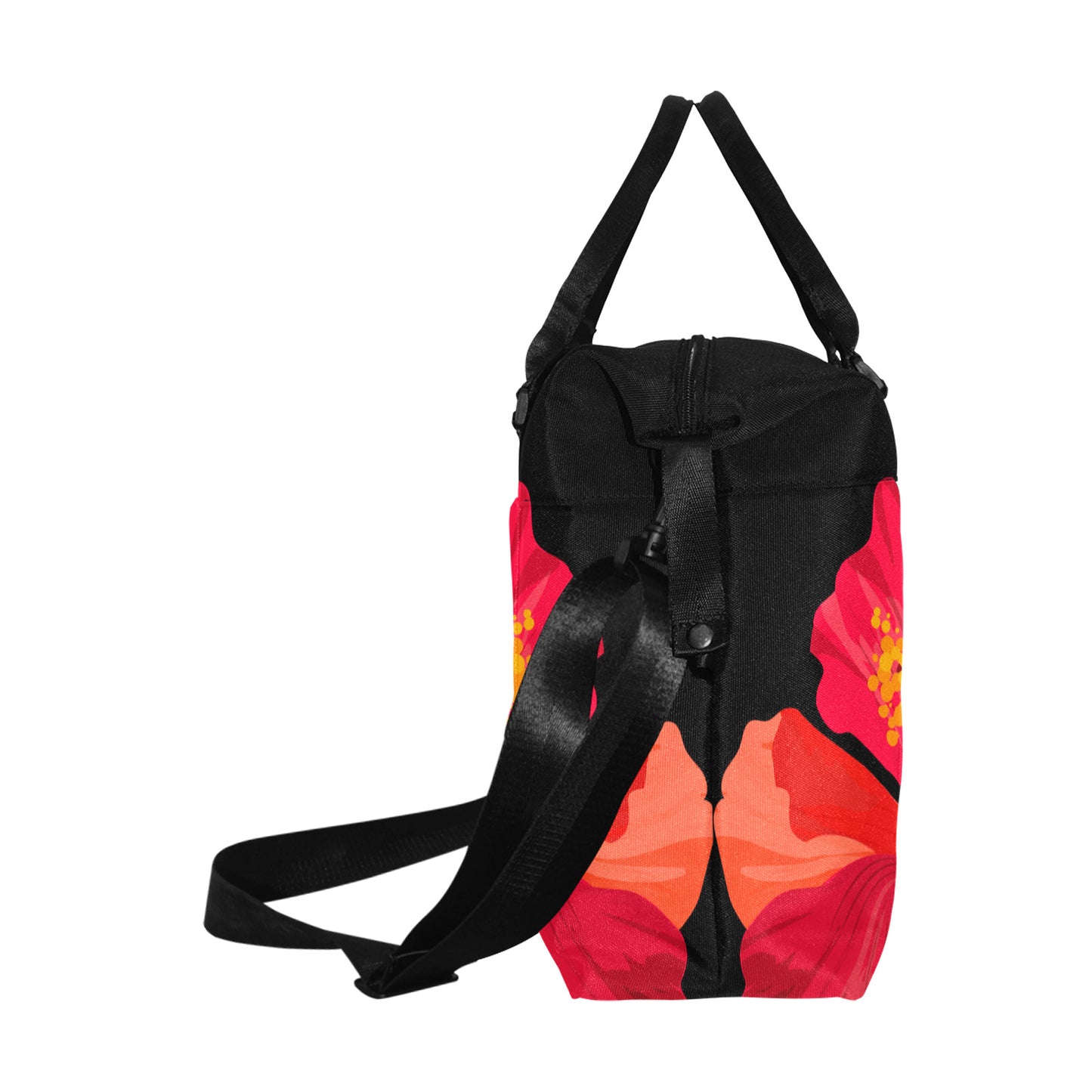 Guam Red Hibiscus Paradise Large Travel Duffel Bag