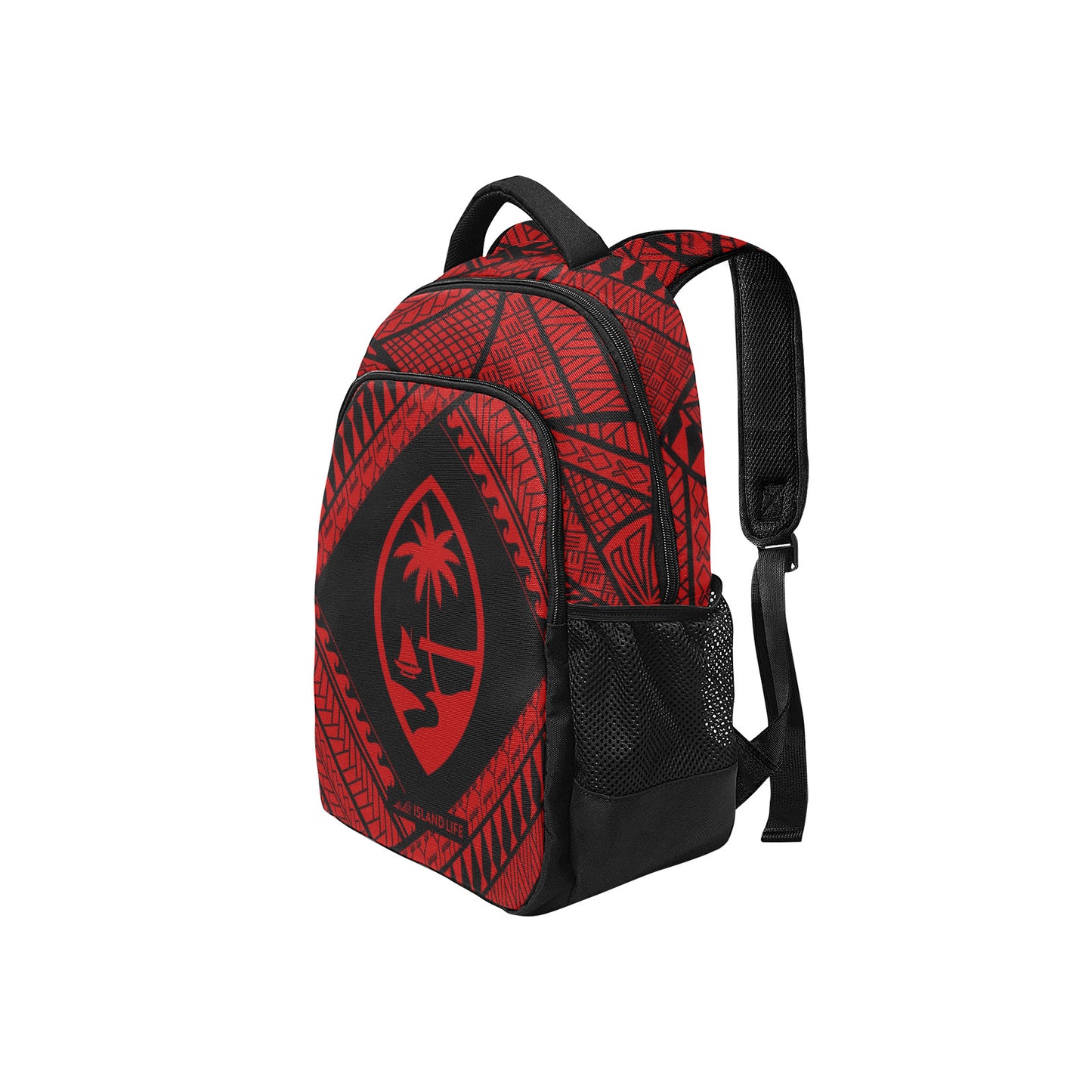 Guahan Tribal Red Multifunctional Backpack