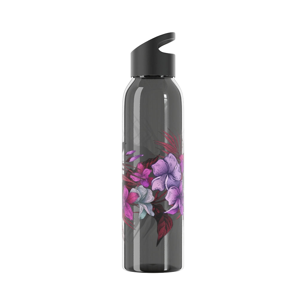 Guam Vintage Hibiscus Sky Water Bottle