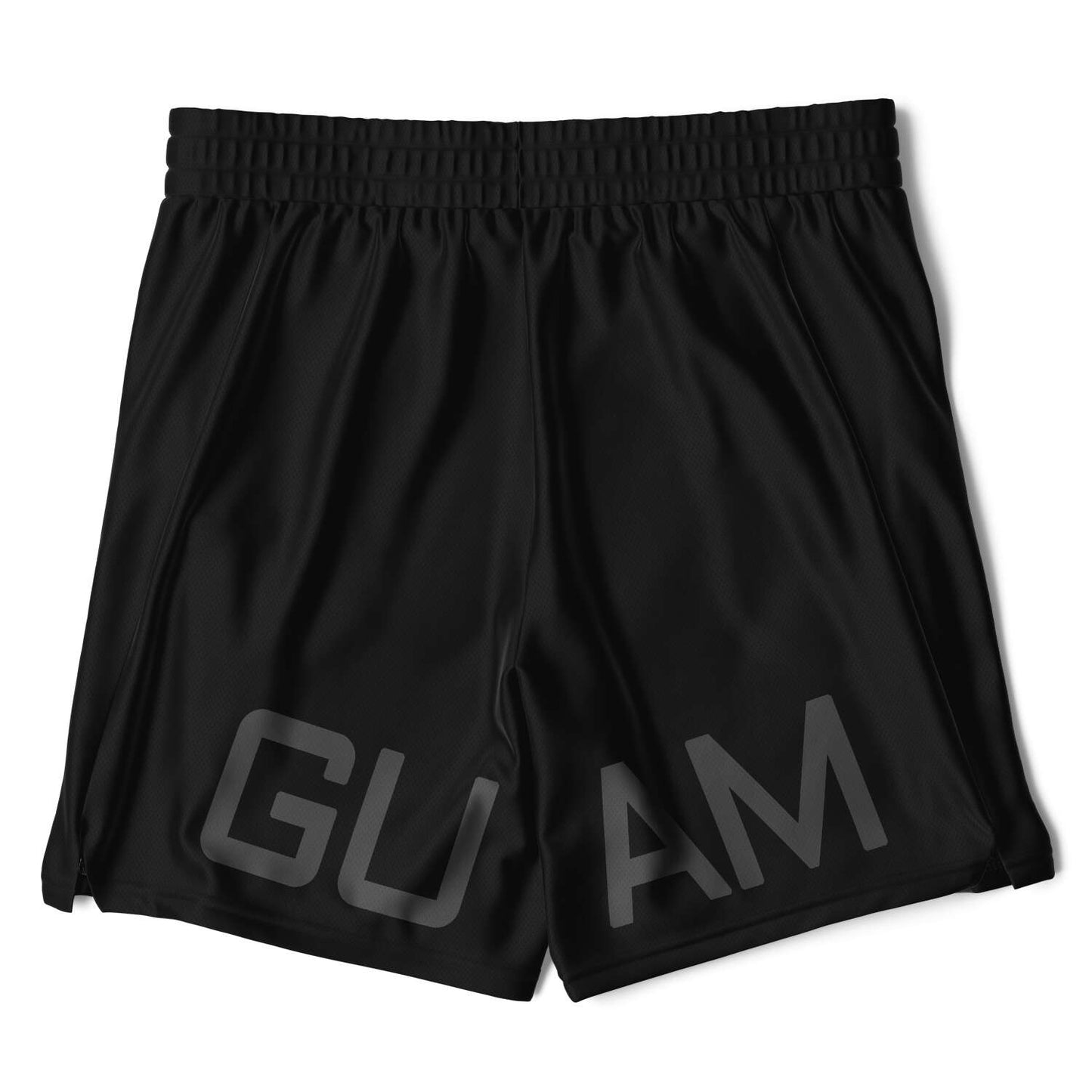 Guam Tribal Layer Black 2-in-1 Phone Pocket Active Shorts